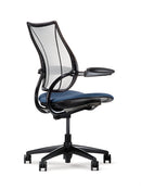 Liberty Conference/Task Office Chair: Torque - Aluminum + Black w/ Black Trim + Standard Foam Seat