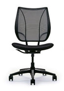 Liberty Conference/Task Office Chair: Torque - Aluminum + Black w/ Black Trim + Standard Foam Seat