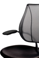 Liberty Conference/Task Office Chair: Torque - Aluminum + Black w/ Black Trim + Standard Foam Seat