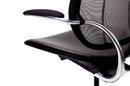 Liberty Conference/Task Office Chair: Torque - Aluminum + Black w/ Black Trim + Upgrade to Gel Seat