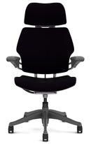 Freedom Ergonomic Chair With Leather Textile: As Shown - Standard Casters