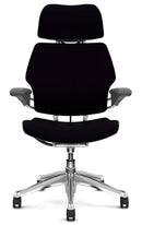 Freedom Ergonomic Chair With Leather Textile: As Shown - Standard Casters
