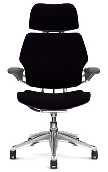 Freedom Ergonomic Chair With Leather Textile: As Shown - Standard Casters