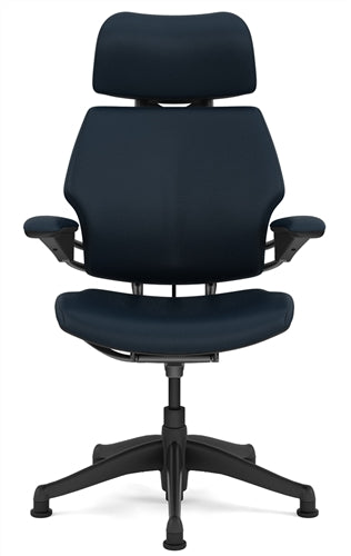 Freedom Ergonomic Chair With Leather Textile: Soft Casters
