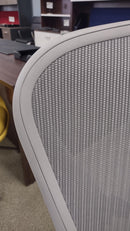 USED USED Herman Miller Aeron White Chair - close up of back