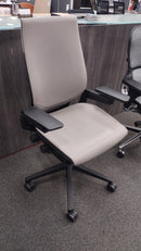 USED Steelcase Gesture Elmosoft Tan/Gray Leather