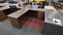 USED Maverick L-Shape African Walnut Desk