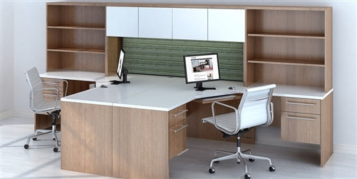 Maverick Series MM16 Computer Corner Desk with Hutch