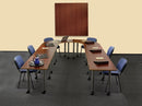 Training Classroom Tables By Maverick: Black Post Legs w/ Casters MMLEGTRBC