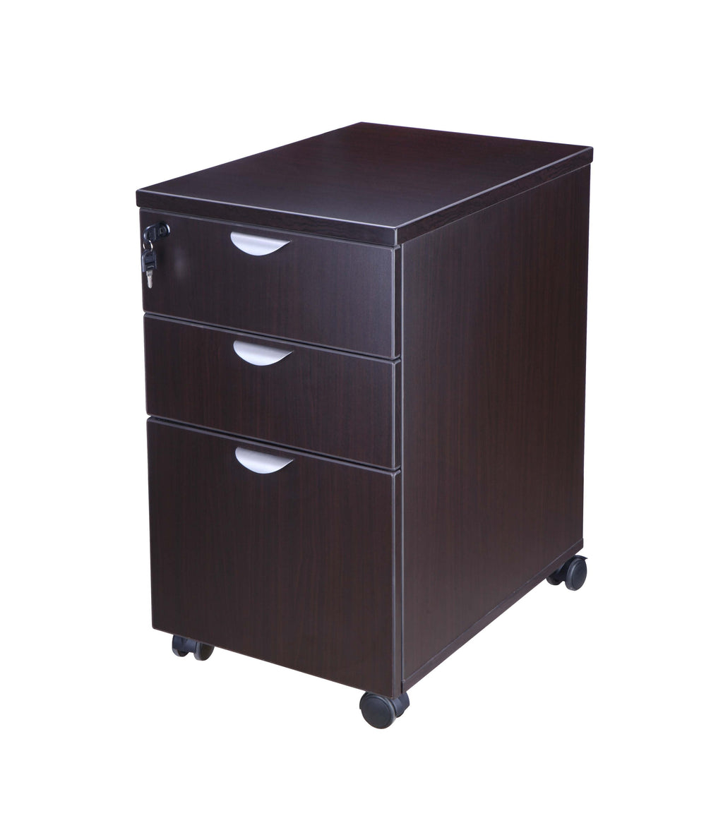 Boss File Box Boss Simple System Mobile Pedestal Box/Box/File, Mocha