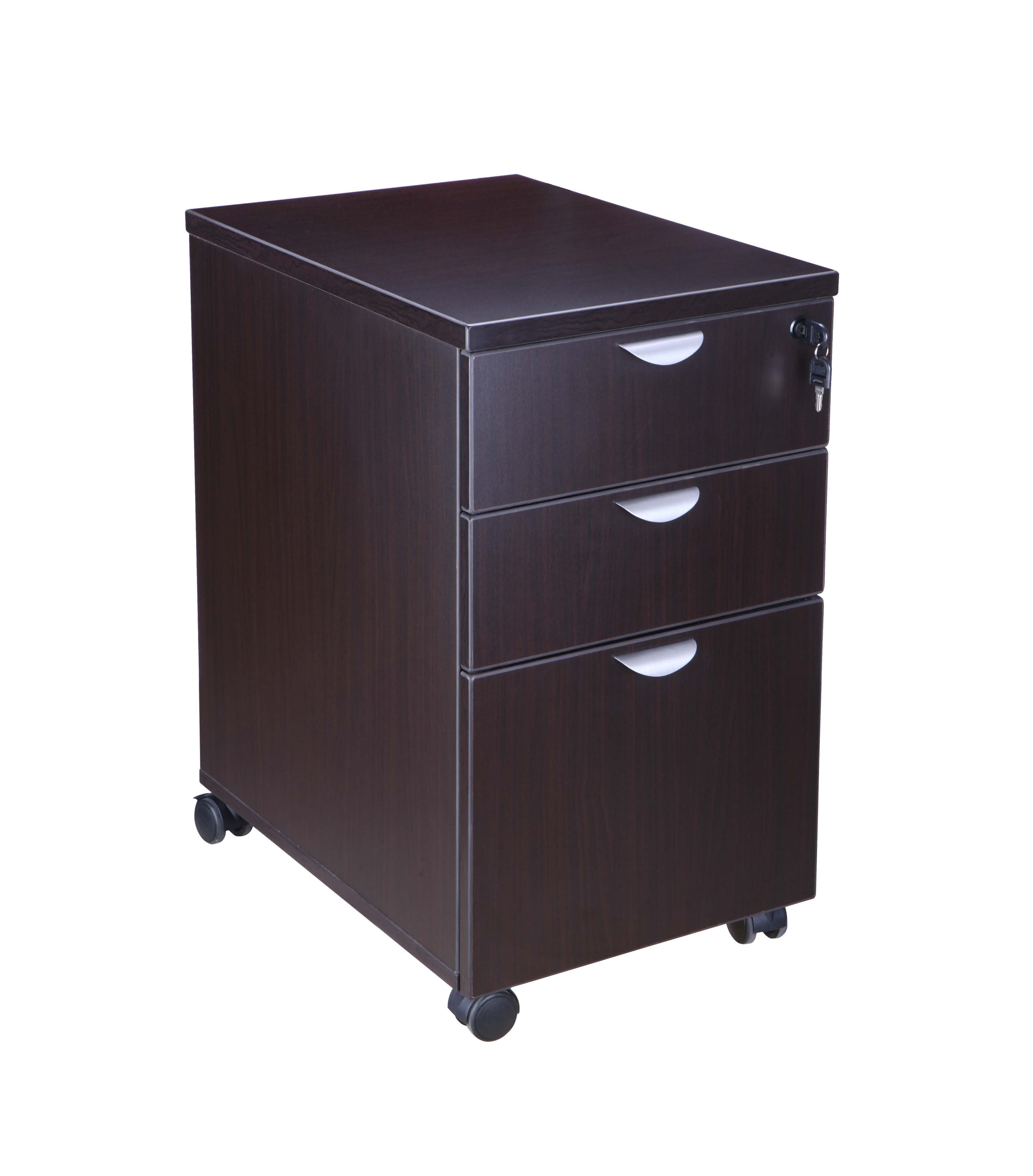 Boss File Box Boss Simple System Mobile Pedestal Box/Box/File, Mocha