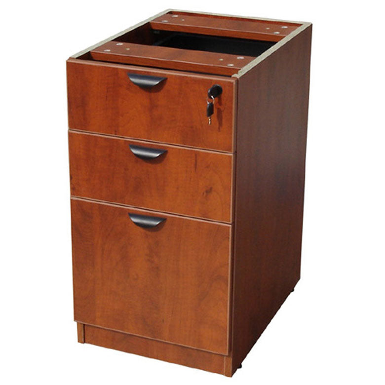 Boss Deluxe Cherry Pedestal-Full, Box/Box/File, 15.5"W x 22"D x 28.5″H