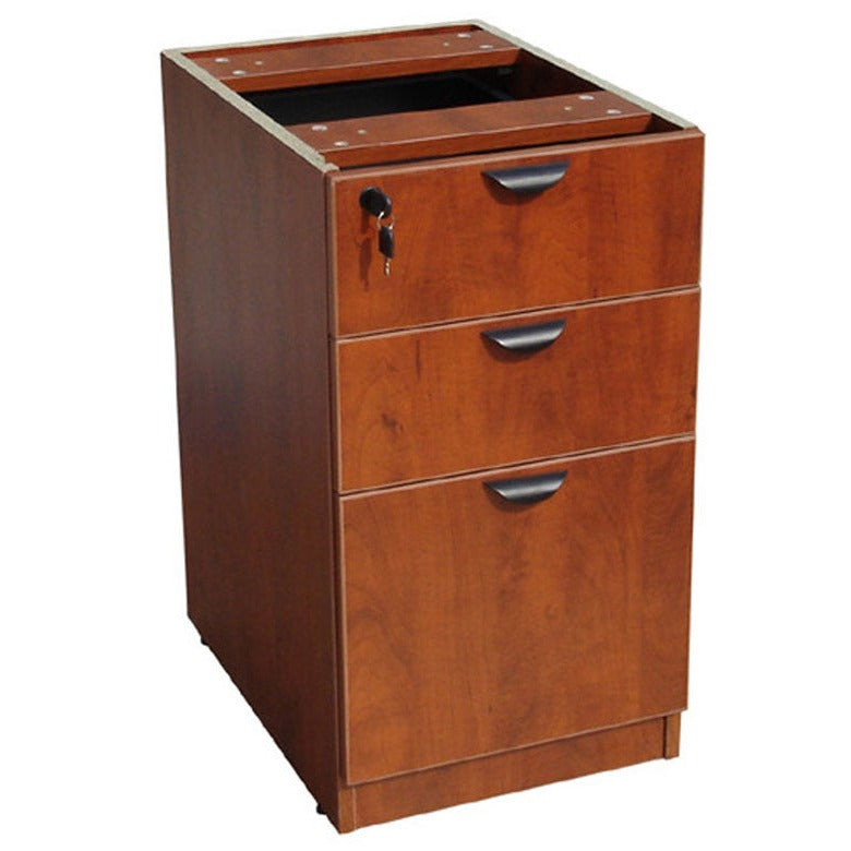 Boss Deluxe Cherry Pedestal-Full, Box/Box/File, 15.5"W x 22"D x 28.5″H