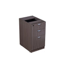 Boss Deluxe Driftwood Pedestal-Full, Box/Box/File, 15.5"W x 22"D x 28.5″H