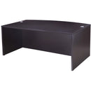 Boss Bow Front Desk Shell, Mocha 71″W x 36/41″D x 29.5″H