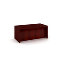 Boss Bow Front Desk Shell, Mahogany  71″W x 36/41″D x 29.5″H