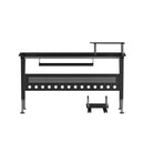 Singleton Black Glass Computer Desk 7