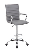 Boss Ribbed Design Drafting Stool - Product Photo 2