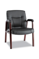 Alera Madaris Leather Guest Chair - Product Photo 1