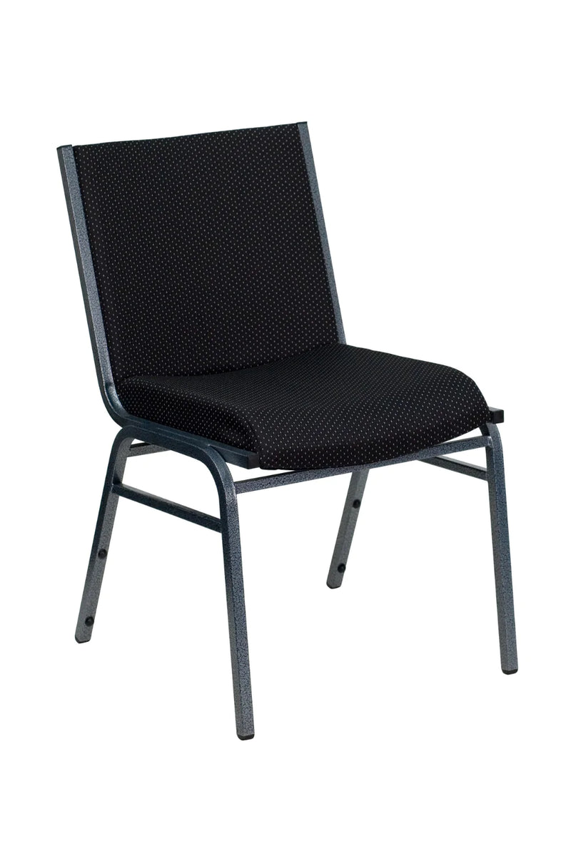  Flash Furniture HERCULES Series Crown Back Stacking Banquet  Chair in Black Vinyl - Silver Vein Frame : Flash Furniture: Office Products