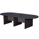 Boss 120"W x 47"D Race Track Conference Table-Driftwood