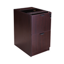 Boss Full Pedestal File/File, Mahogany