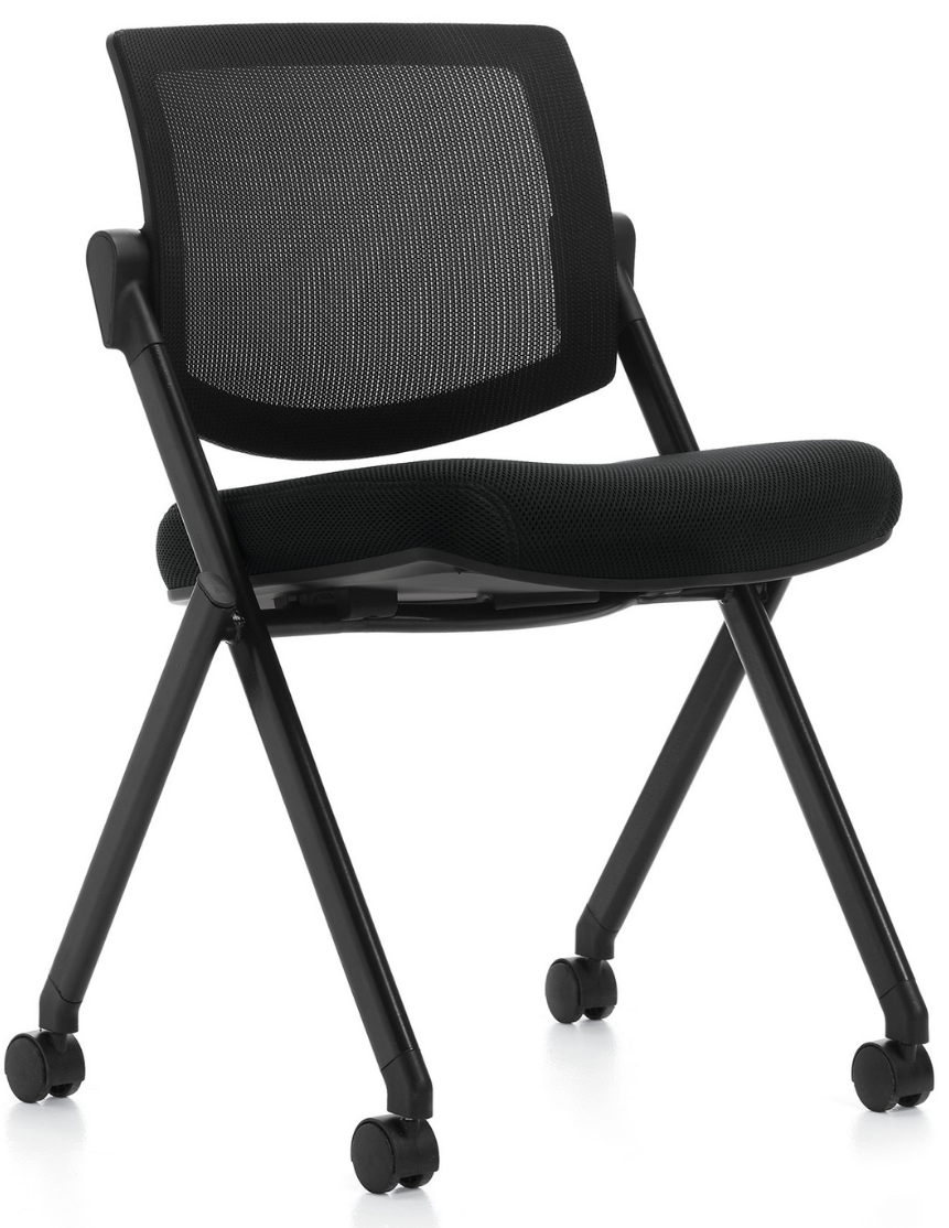 Armless Mesh Back Flip Seat Nesting Chair by Offices To Go (OTG11341B)