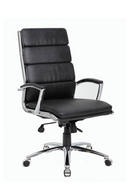 Boss Executive Vinyl Chair with Metal Chrome Finish