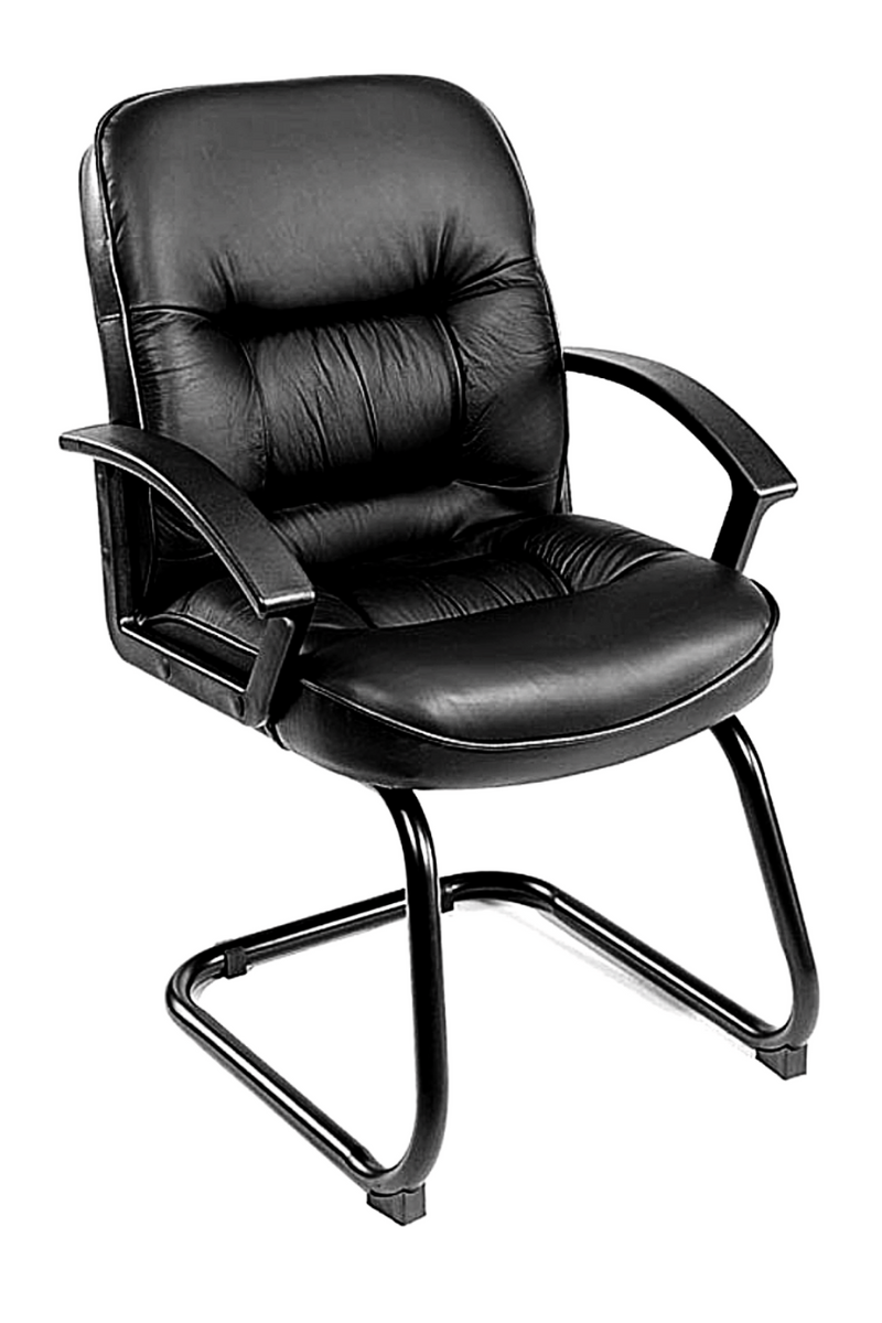 Boss Mid Back Leather Guest Chair