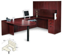 OTG Executive U Desk with Storage Hutch