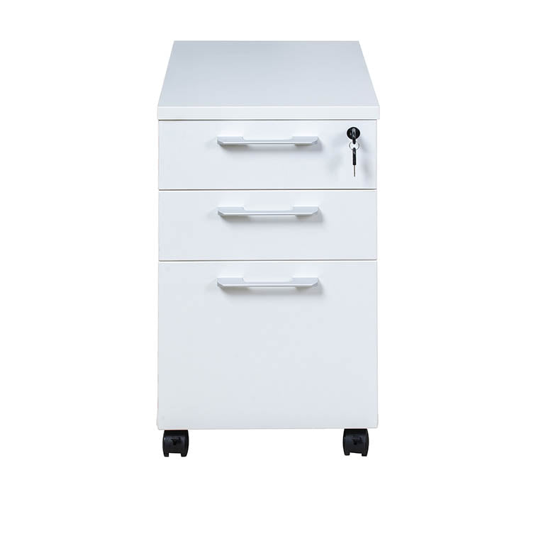 Boss Simple System Mobile Pedestal Box/Box/File, Driftwood or White