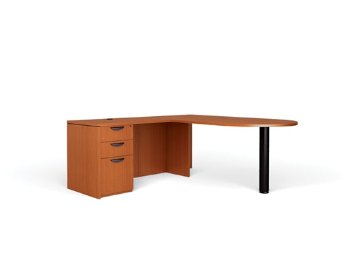 Offices To Go Bullet Desk with Return