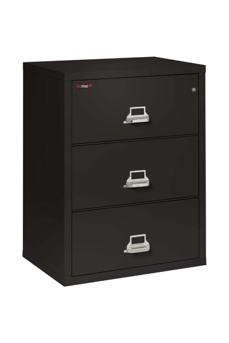 FireKing 3 Drawers Lateral 31" Wide Classic High Security Lateral File Cabinet - 3-3122-C