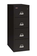 FireKing 4 Drawers Letter 31" Depth 2 Hour Vertical High-Security File Cabinet - 4-1956