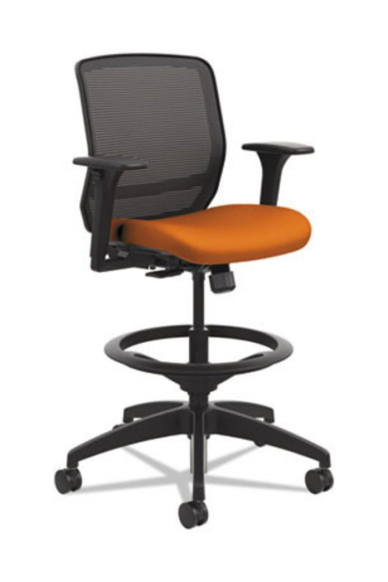 HON Quotient Series Mesh Mid-Back Task Stool (Orange Seat)