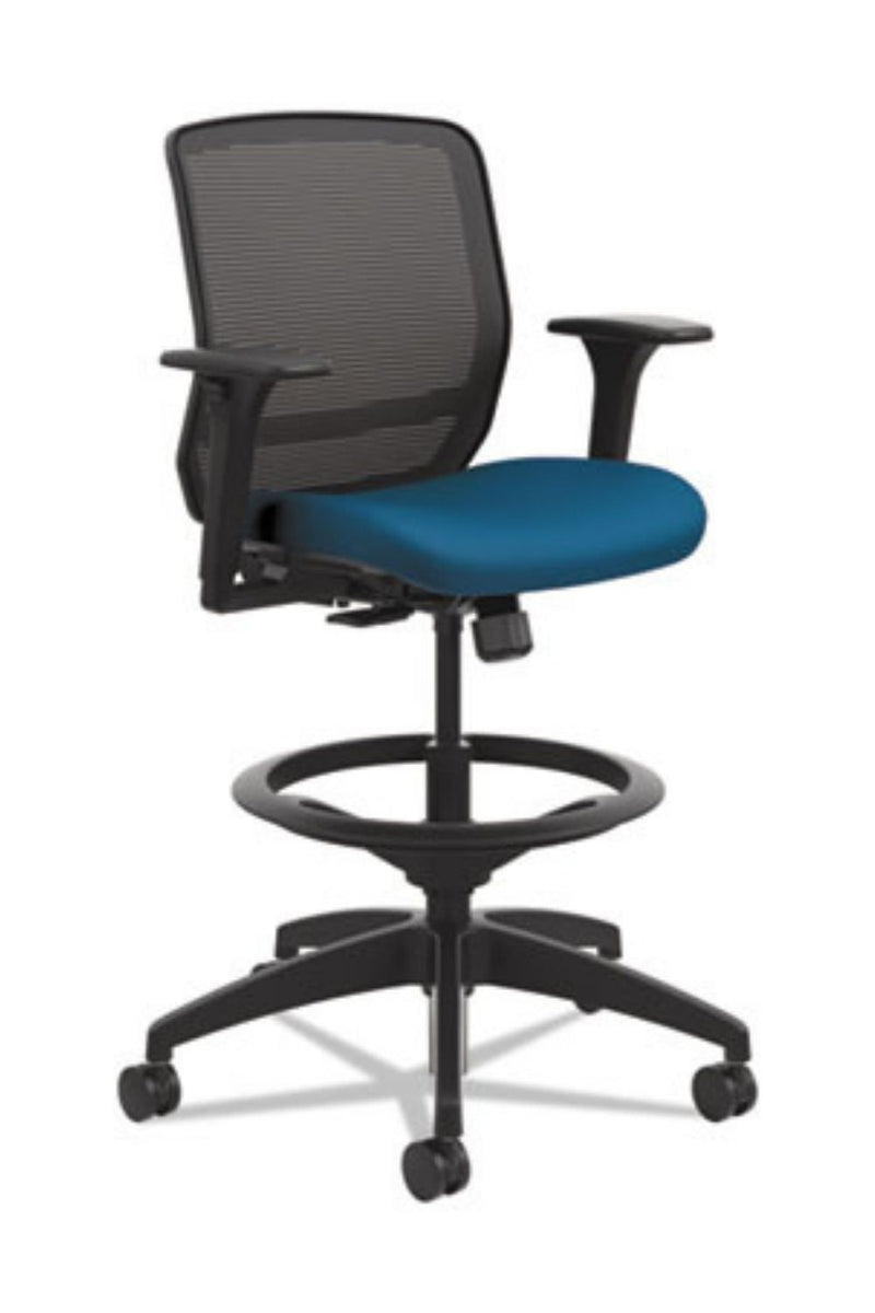 HON Quotient Series Mesh Mid-Back Task Stool (Blue Seat)