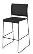 MESH STACK STL BLK FRM/SEAT/BK