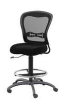 DRAFTING CHAIR-MESH-BLK 9106