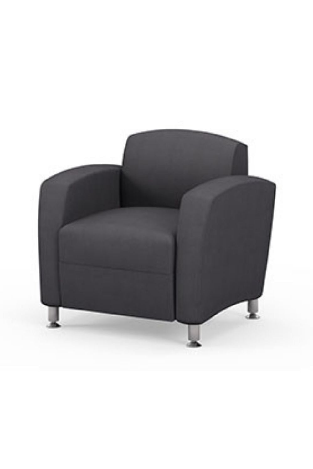 High Point Accompany Metal Legs Club Chair - 5901MET