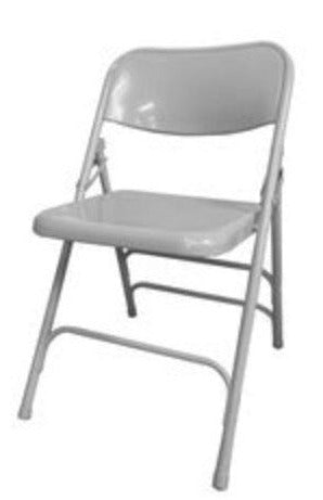 METAL FOLDING CHAIR-GREY