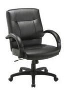 LOW BACK TILTER-BLK LEATHER