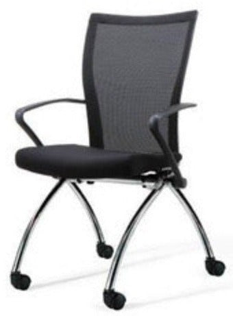 NESTING CHAIR W/ARMS-BLACK