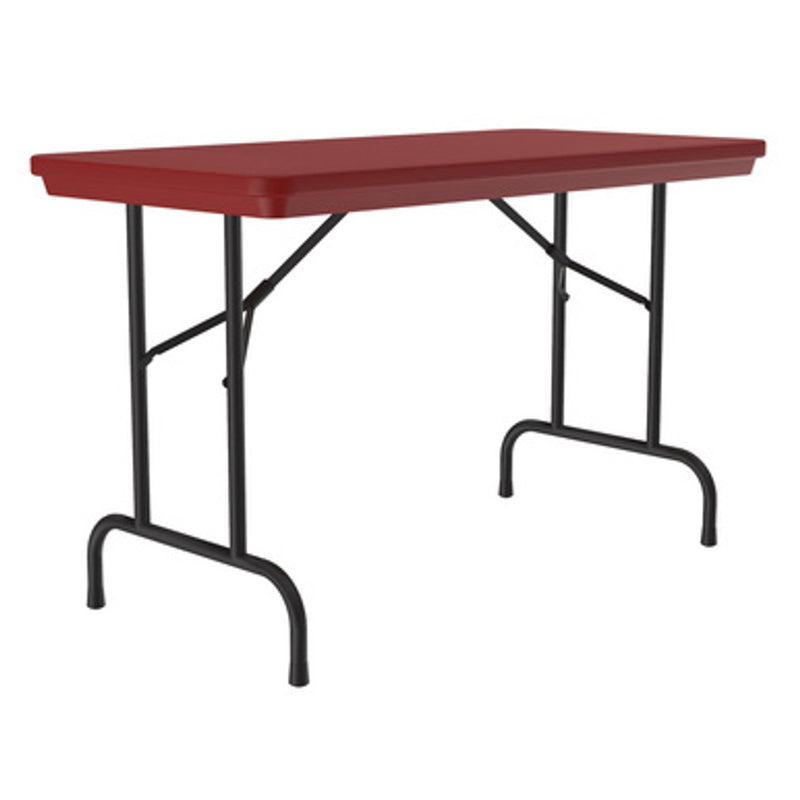 Office Source Colorful Blow Mold Folding Tables | Fixed Height Blow Mold Table - 48" x 24" - R2448