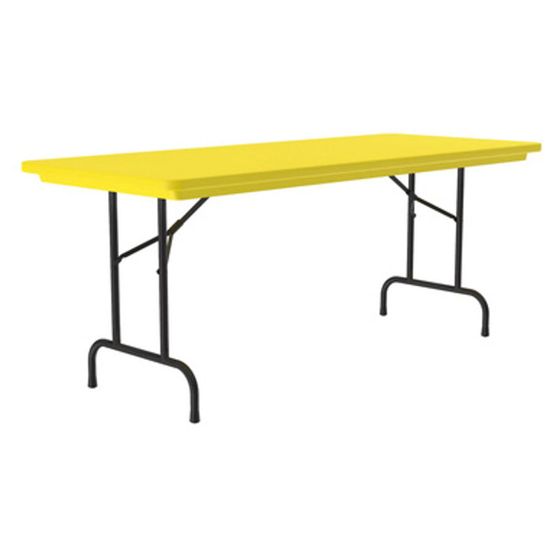 Office Source Colorful Blow Mold Folding Tables | Fixed Height Blow Mold Table - 72" x 30" - R3072
