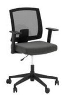 TASK CHR ARM BLK FAB/BLK BACK
