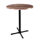 Base de mesa X de altura de cafetería para interior, colección robusta de Office Source - 2113042BW