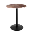 Office Source Robust Collection Base de mesa redonda de altura de café para interiores - 2142242BW