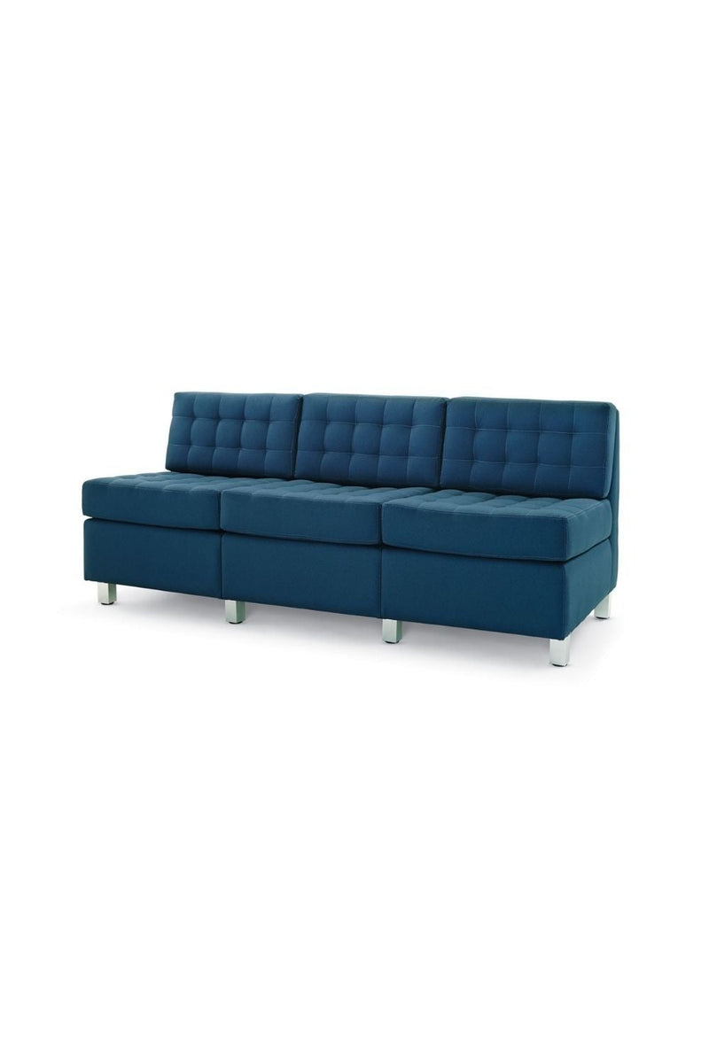 High Point Himalaya Wood Legs Armless Sofa - 156