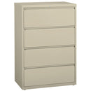 Archivador lateral de acero de 4 cajones Office Source, 30" de ancho - OSL4DRW30