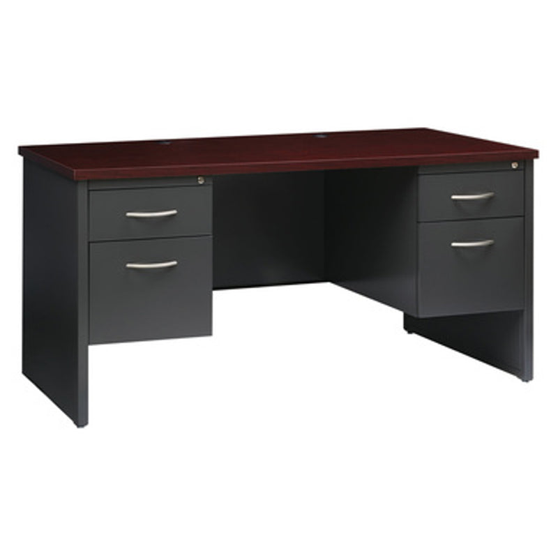 Office Source Bedford Collection Double Pedestal Credenza - 60"W x 24"D - OSMCD6024